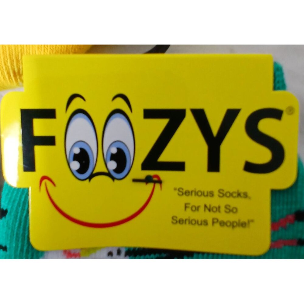 Foozys 6 Pair Foodie Sock Bundle  Women Banana Suchi Strawberry Wine Pepper #D42 - Picture 3 of 6